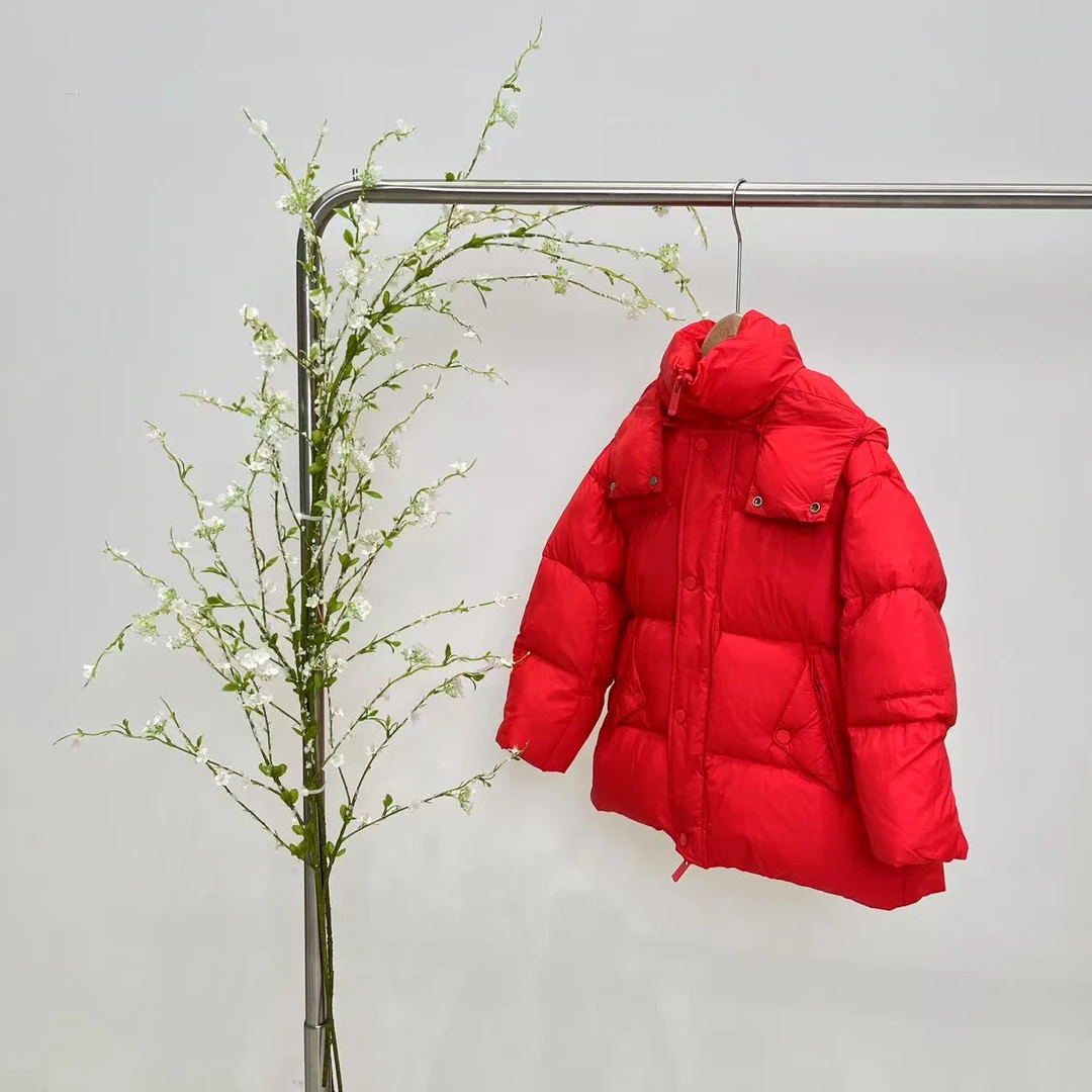 秋冬羽绒服红色 1161禾系