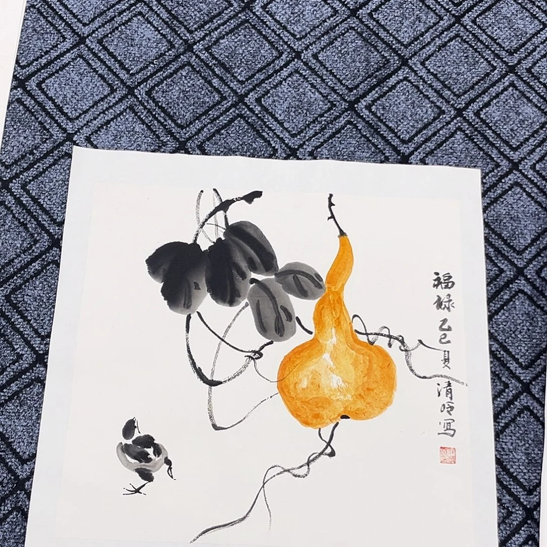 国画任清岭老师三尺斗方冯