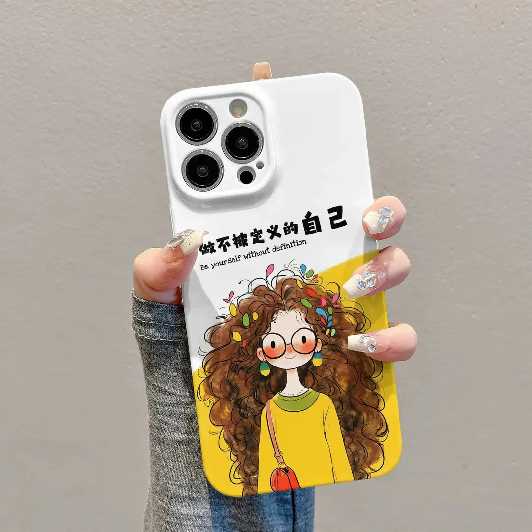 不被定义女孩适用iPhone13菲林手机壳华为小米14vivo荣耀oppo硬壳