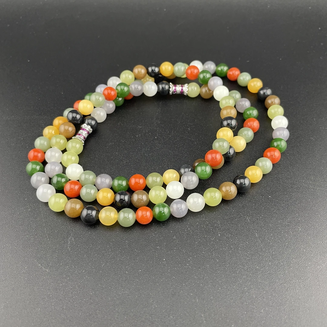 BY1028FSYN标034 北玉精选 和田玉项链手串套组 多样性发货