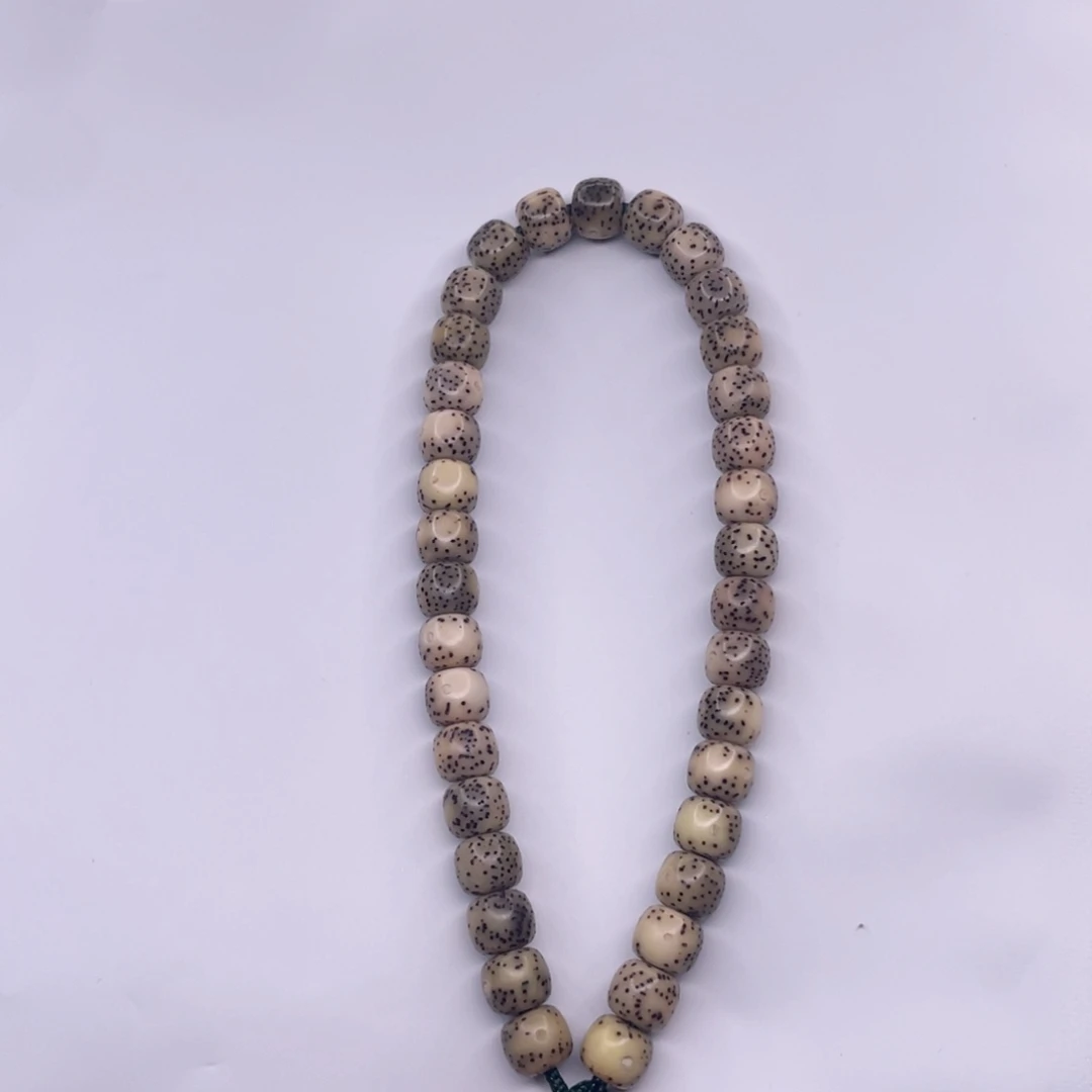 手串星月菩提糯冰石玉料7x6通体手持