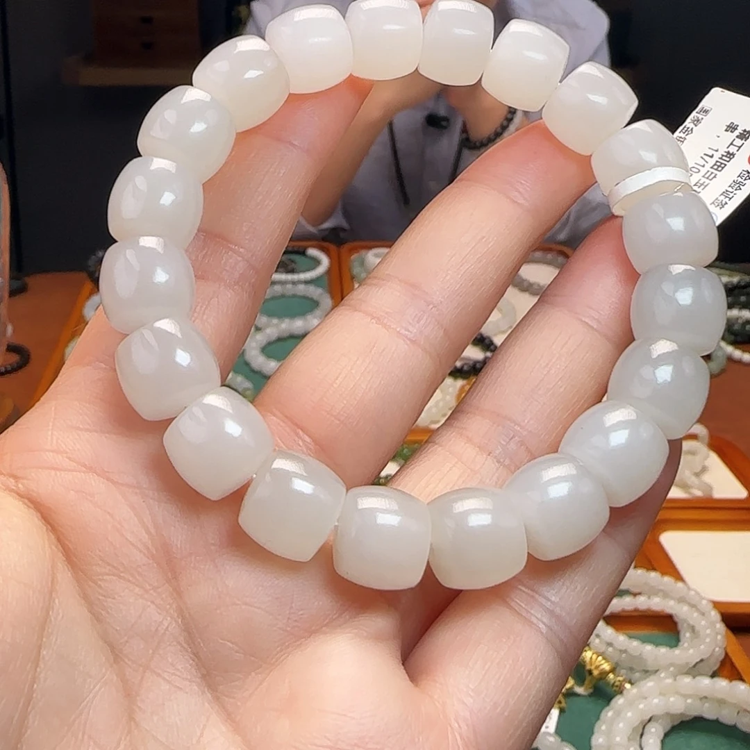 和田玉未镶嵌手链