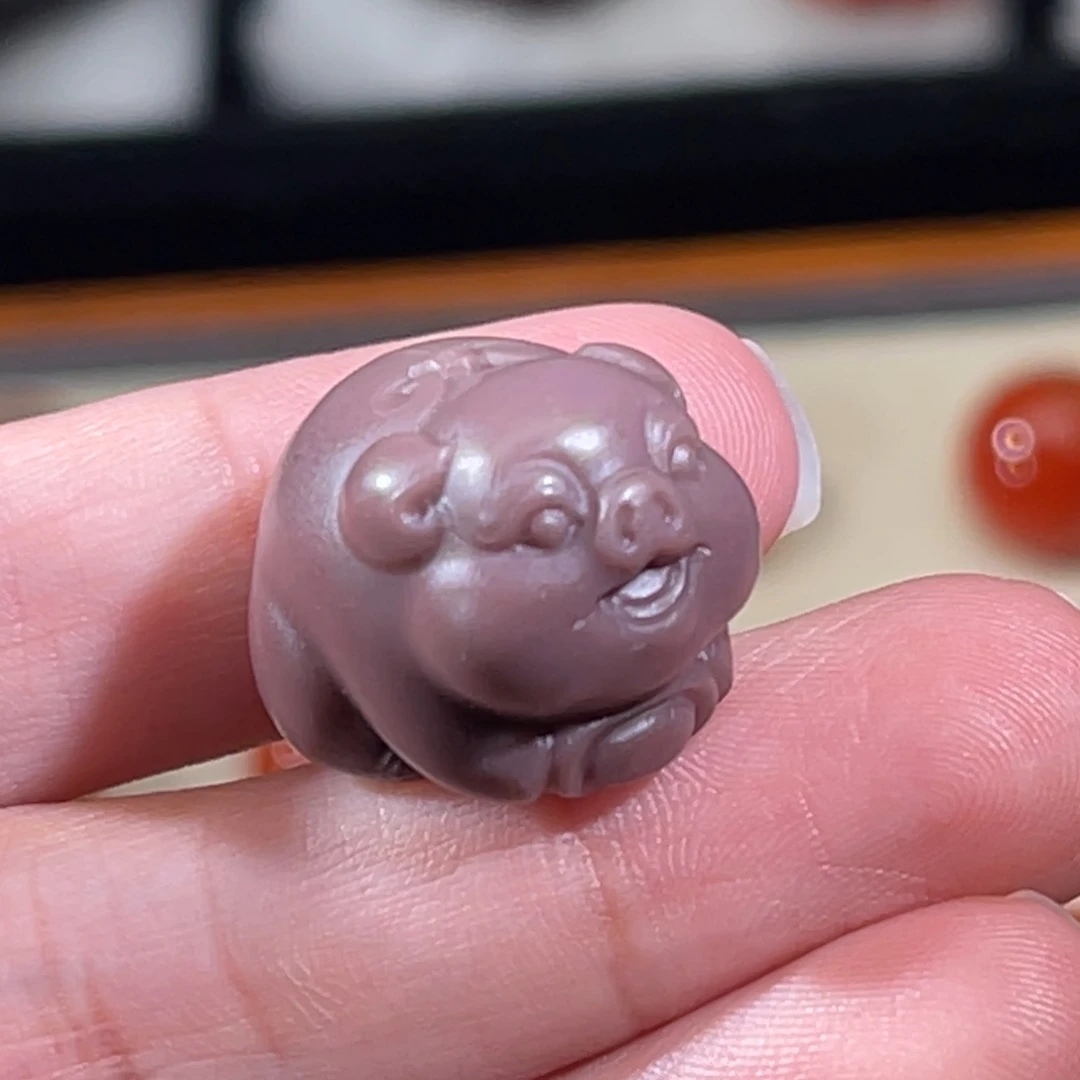 玛瑙/玉髓未镶嵌盐源小猪15.7x15x19.1mm不退换