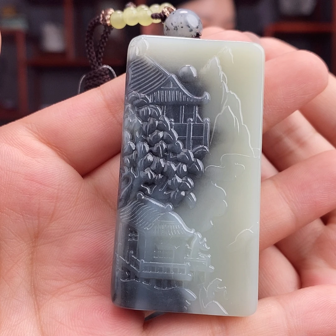 和田玉未镶嵌挂件