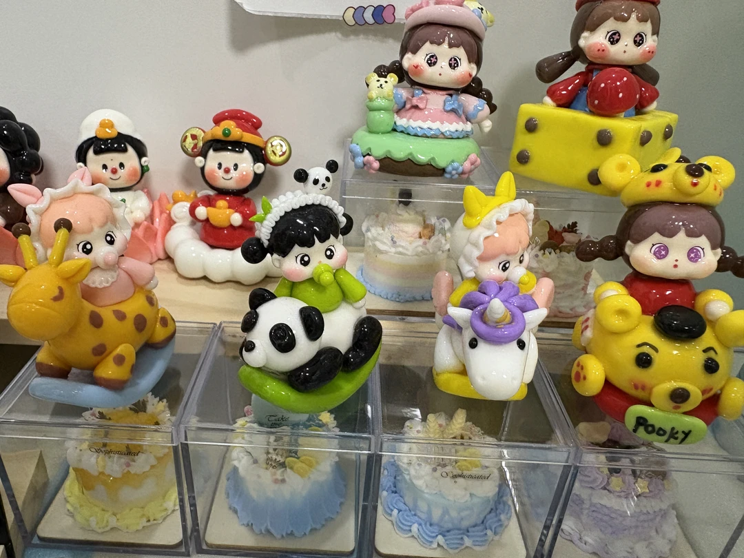 卡通粘土包挂钥匙扣手机链默认微瑕拍下不退换