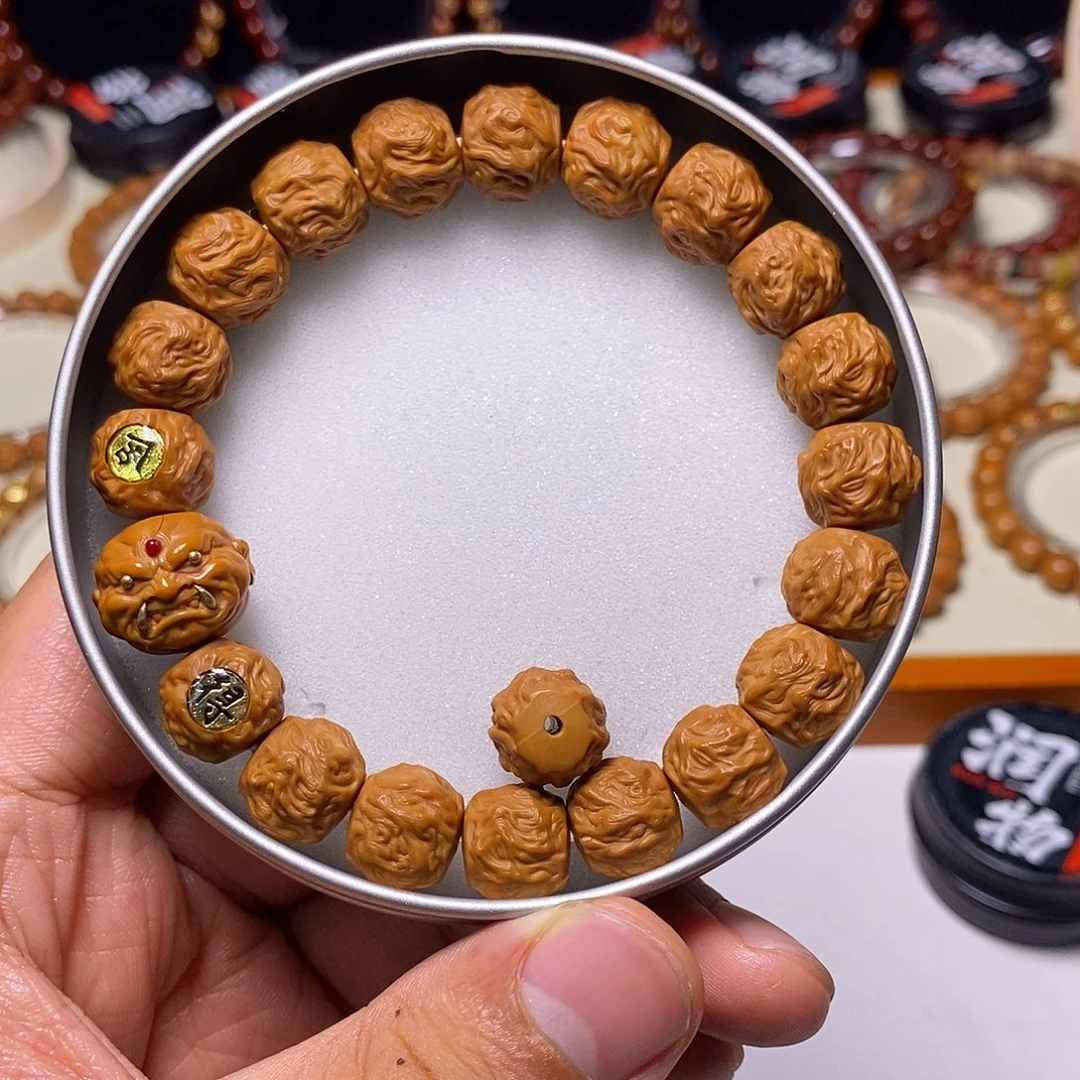 猴头核桃手串恶僧精工龙蛇之变尺寸12+全品