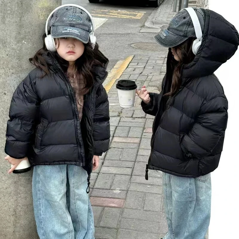 R儿童2024冬季新款连帽棉服A3058