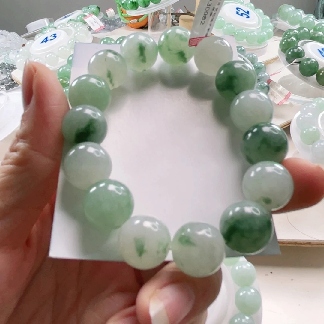 房***大翡翠未镶嵌手链手串14+