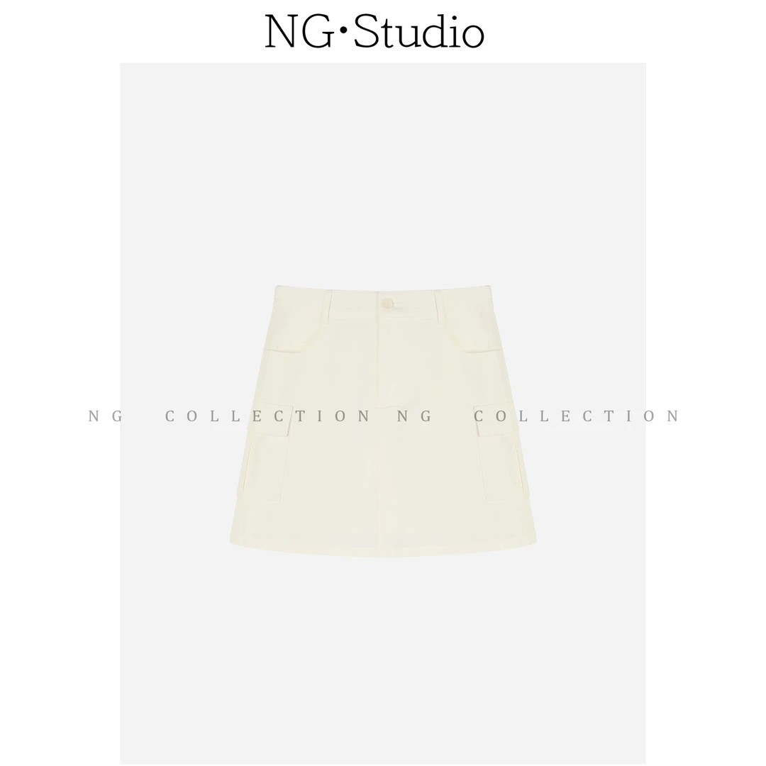 【NG·Studio】美式复古工装半裙A摆显瘦半身裙NGC5BSQ1794