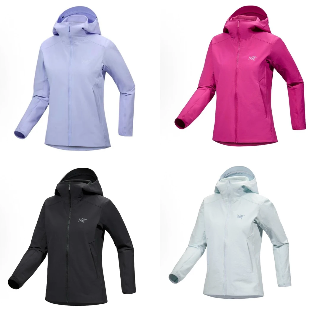 Arcteryx始祖鸟 gamma hoody 休闲纯色软壳防风透气夹克外套 女款