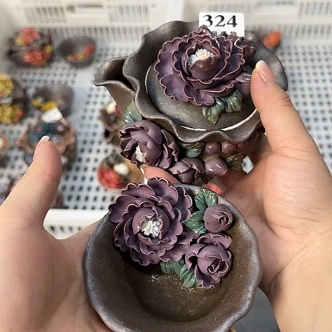 山泉造物手工制作柴烧324一套