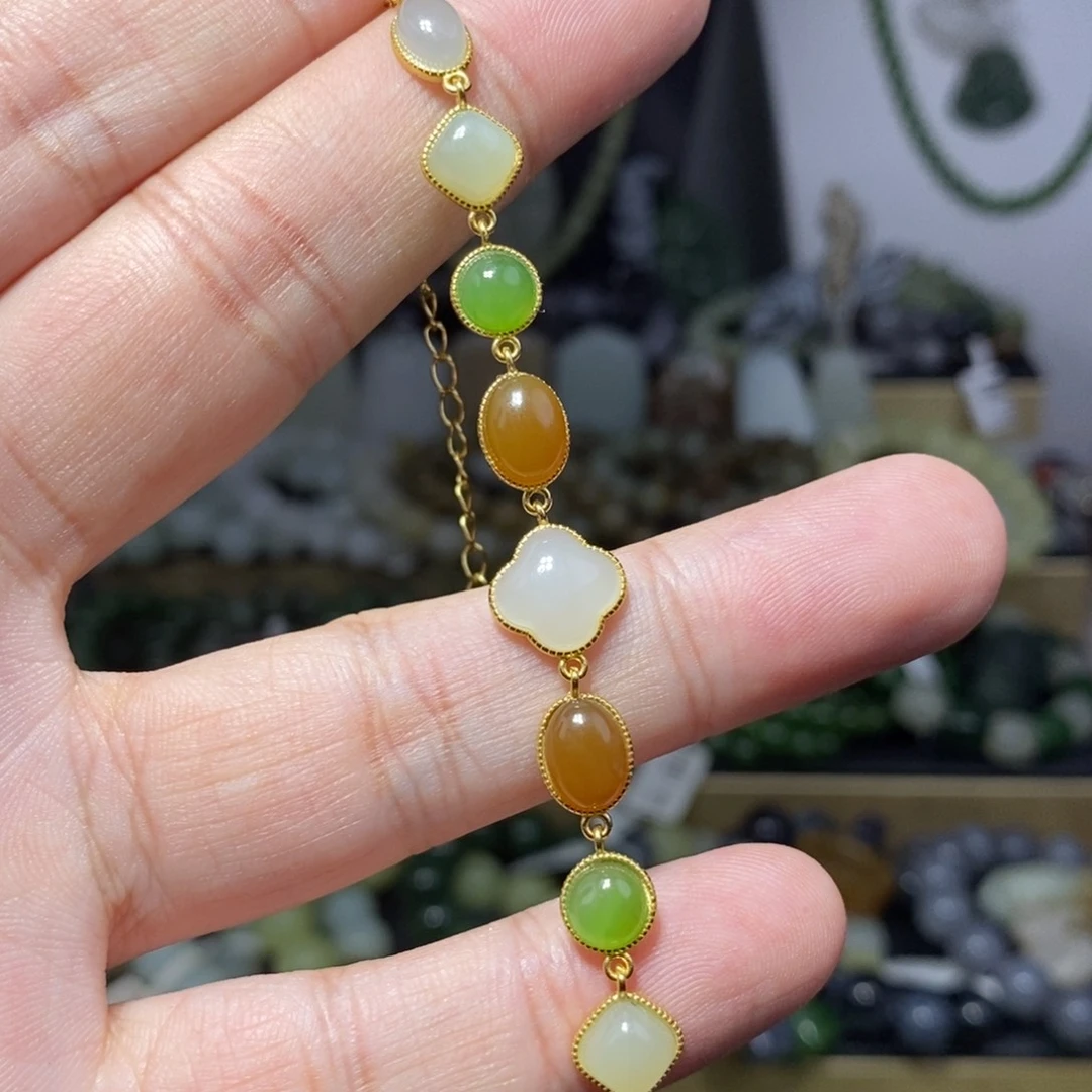 和田玉未镶嵌手链