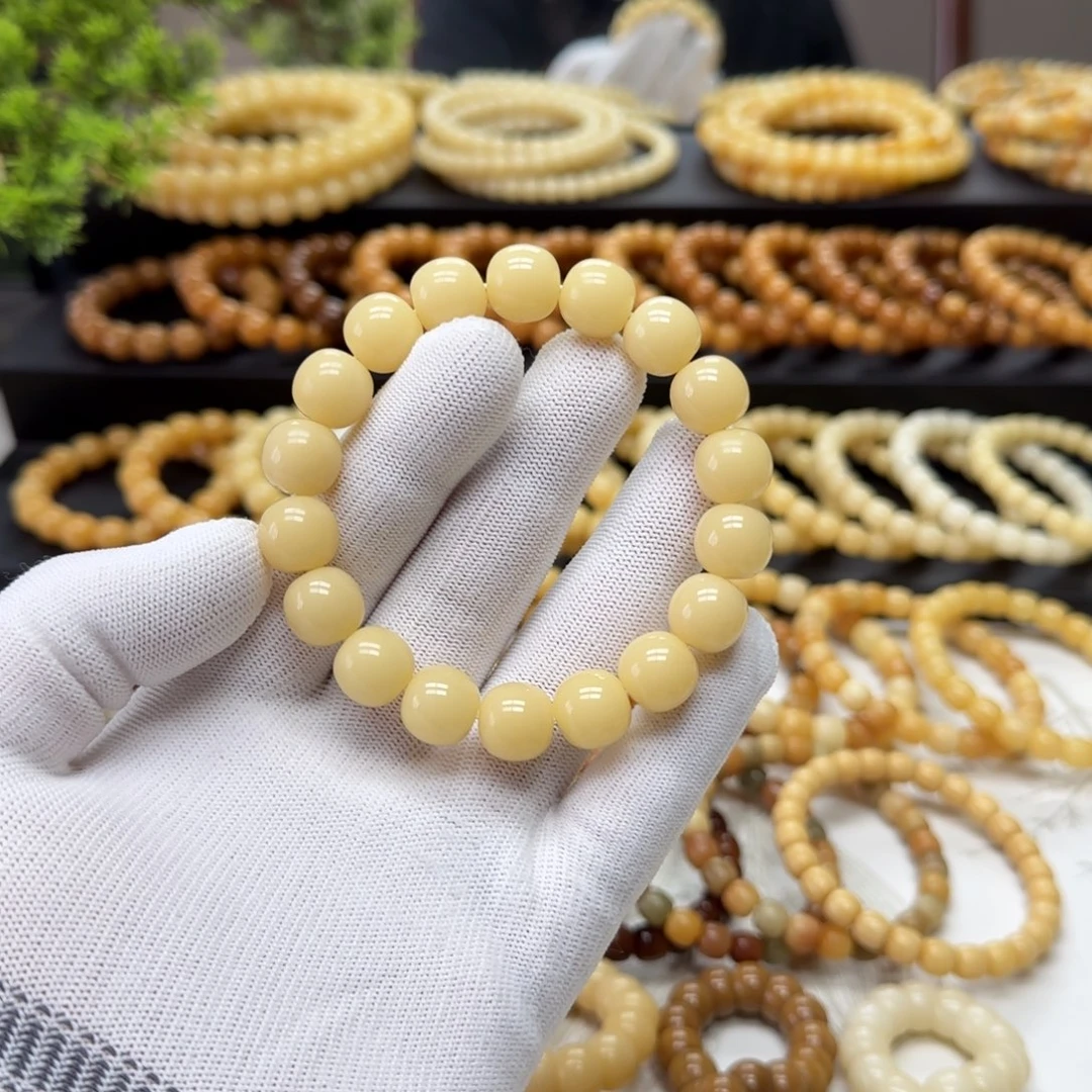 菩提根/象牙果手串卡13珑珠 精工 10年