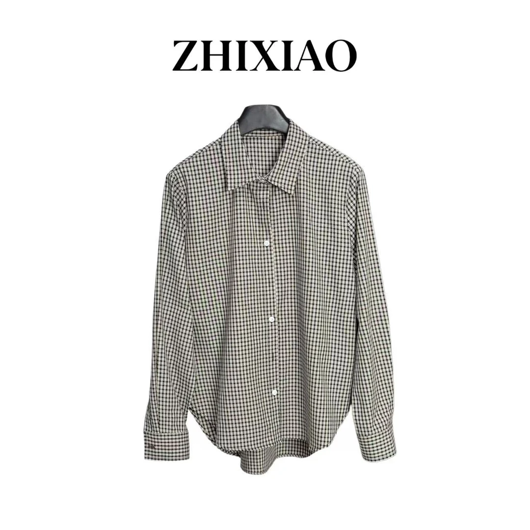 【ZHIXIAO】秋冬新款：格子衬衣170-1