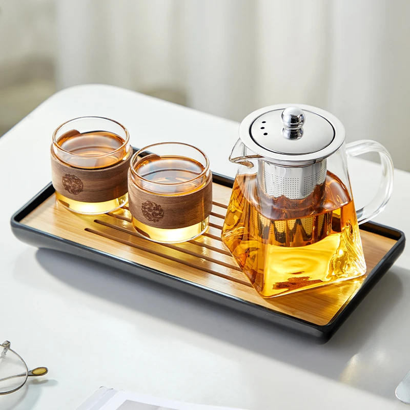 不锈钢内胆玻璃茶壶2025新款泡茶壶茶水分离过滤耐高温煮茶壶茶具