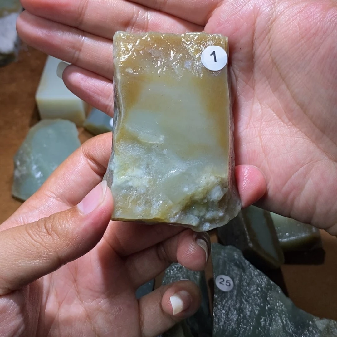 未镶嵌和田玉珠宝半成品俊*