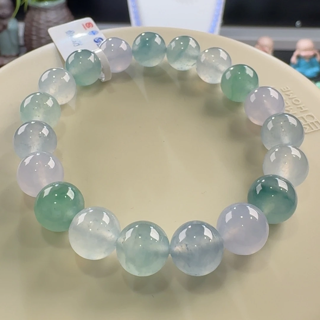 翡翠手链未镶嵌幻彩单圈卡10