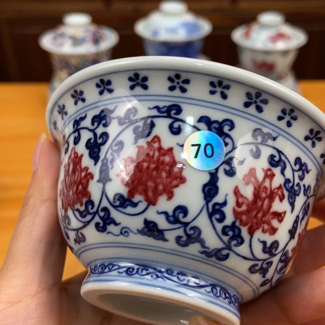 手绘现代茶具非古董