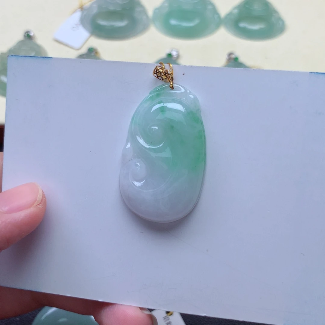 翡翠未镶嵌吊坠(不含链)