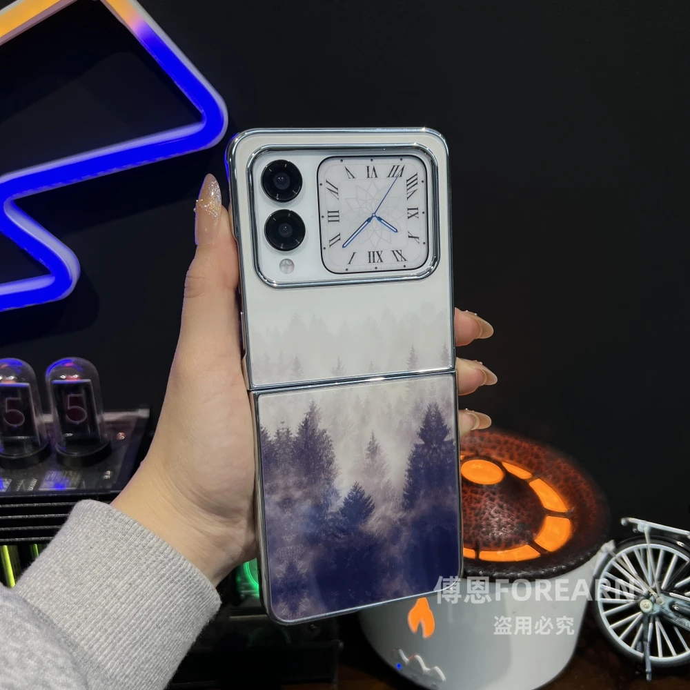 适用于华为novaflip手机壳nova flip保护套折叠屏钢化玻璃超薄