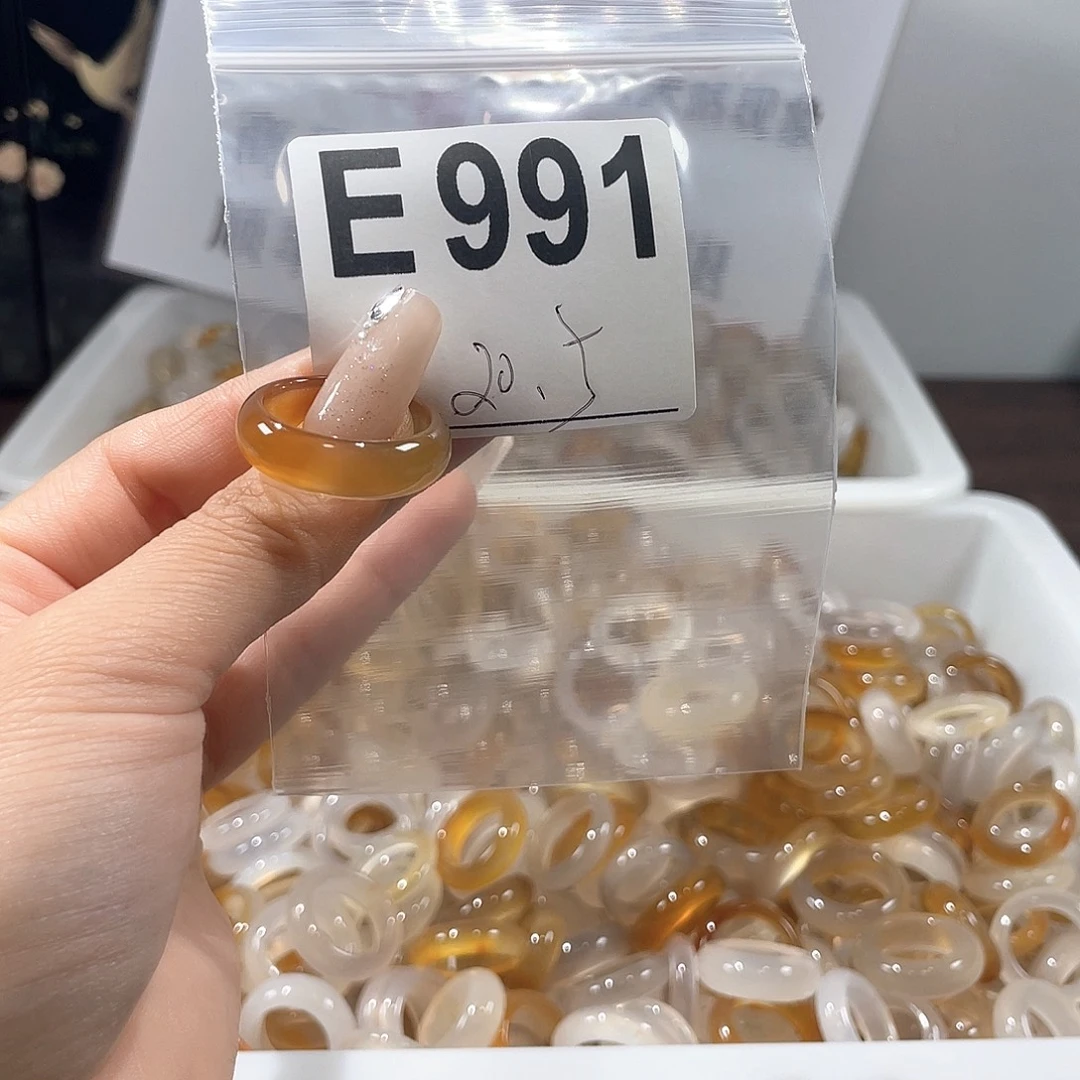 玛瑙/玉髓戒指合金991