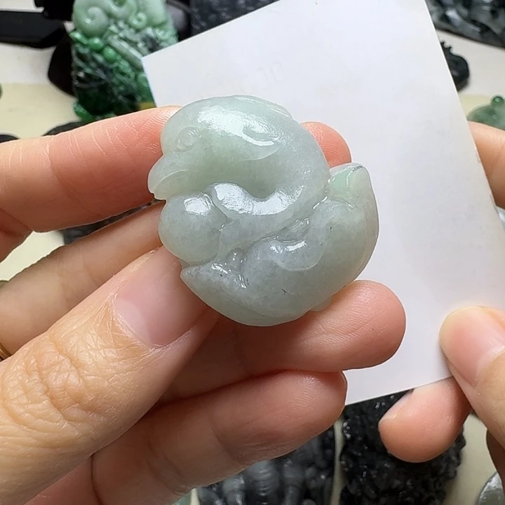 乖***乖定制翡翠未镶嵌毛货