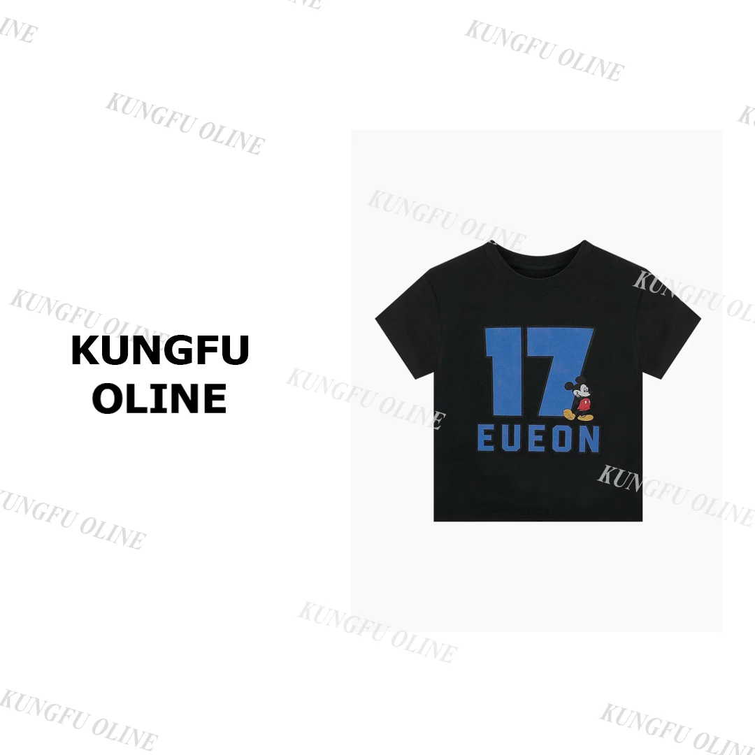 【17米奇】T8222卡通趣味美式街头宽松百搭时尚T恤上衣