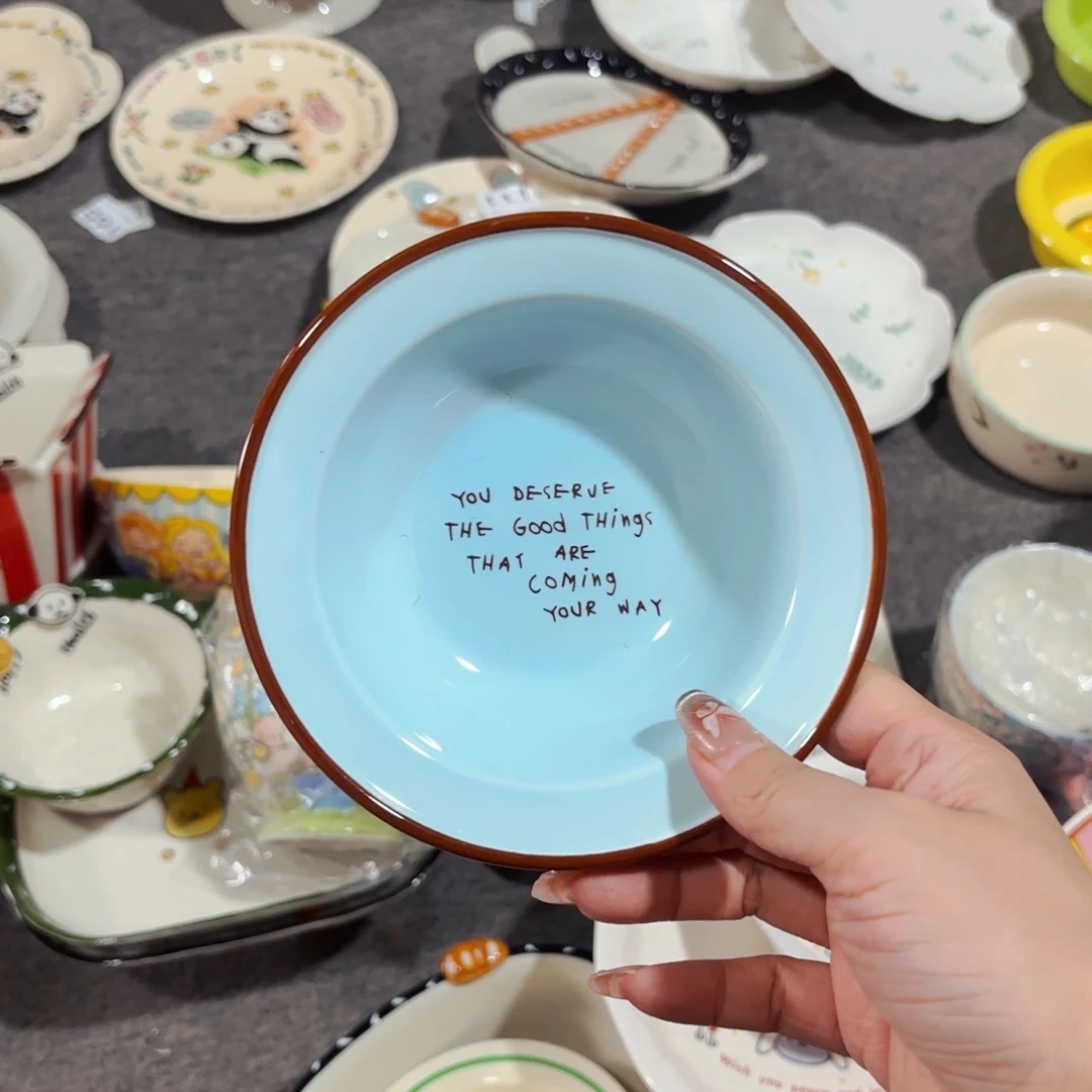 陶瓷5寸ins风飞碟碗