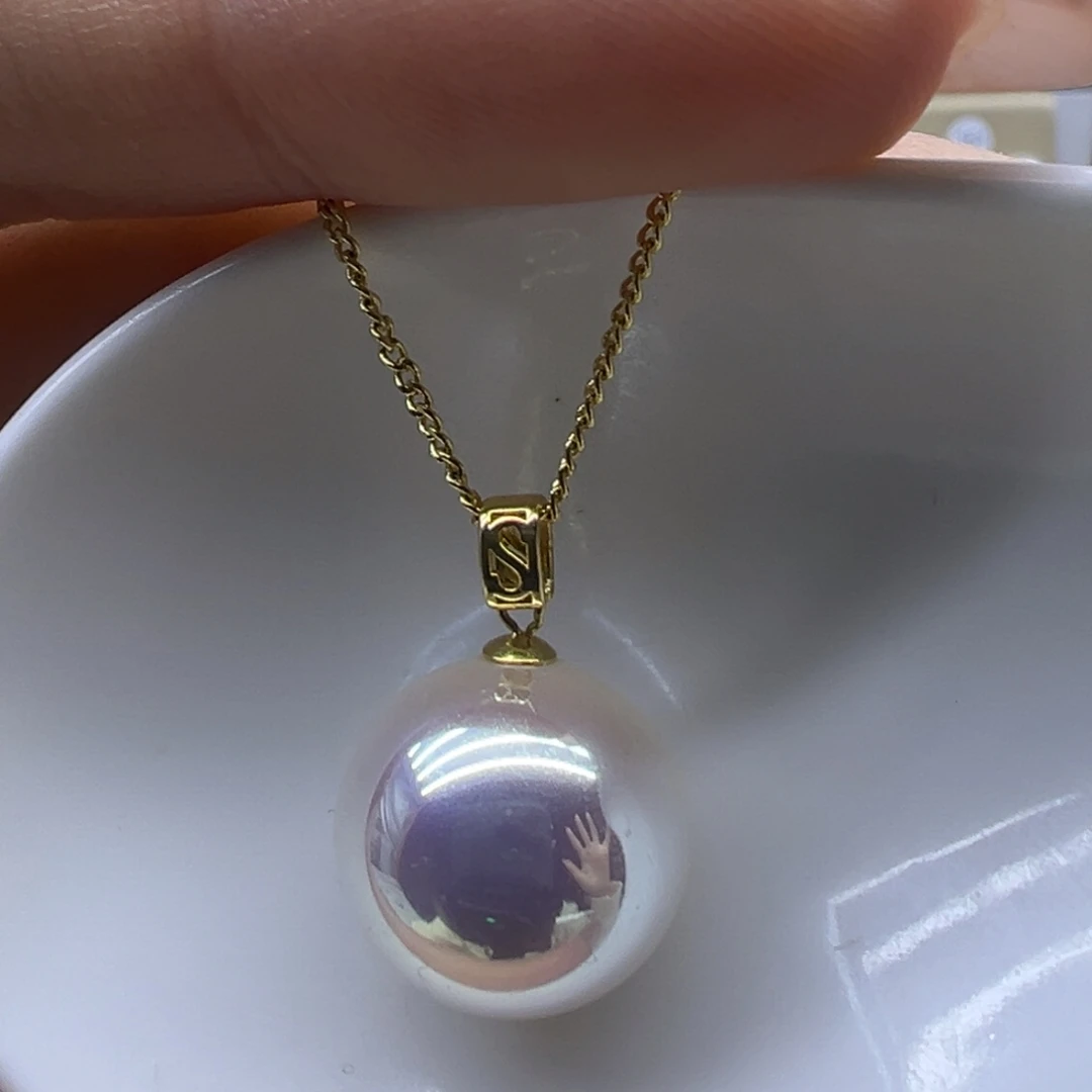 吊坠(赠链)18K金镶嵌淡水珍珠