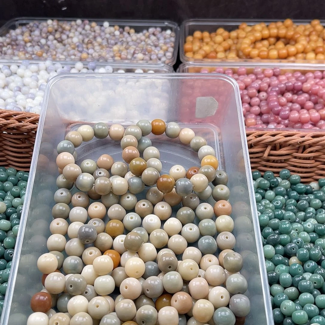 白玉菩提吊坠z微瑕14mm/30颗