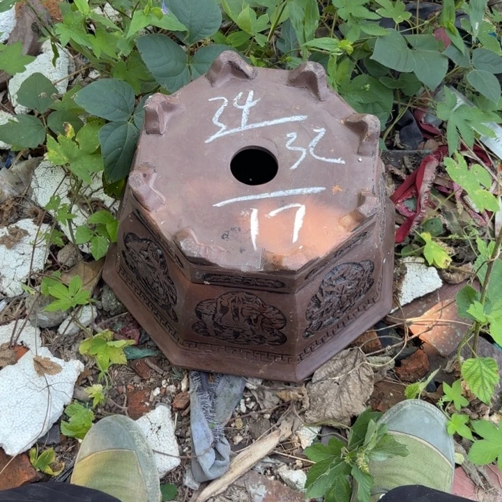 紫砂花盆紫砂的花