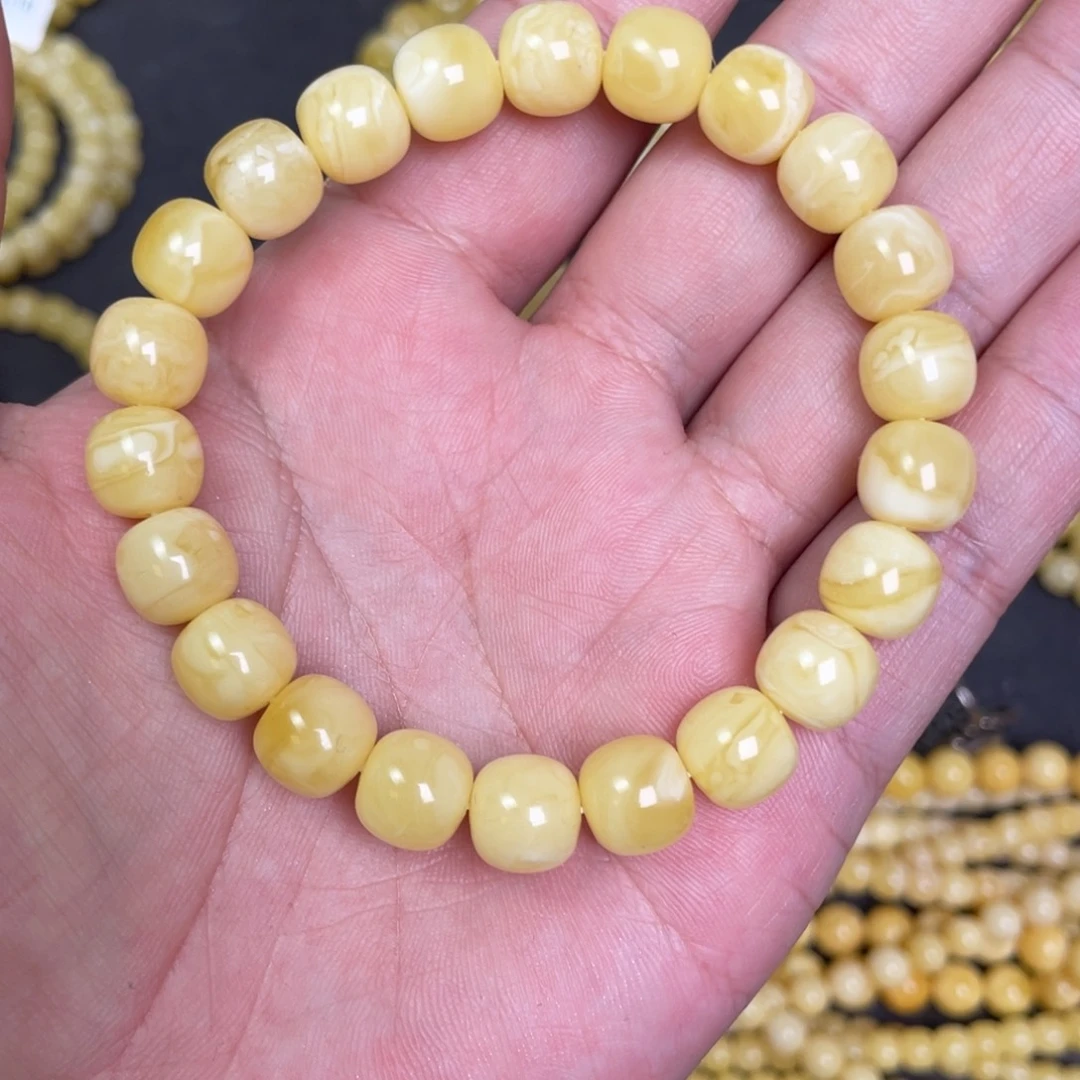 蜜蜡未镶嵌裸石蜜蜡手串10×9.5mm