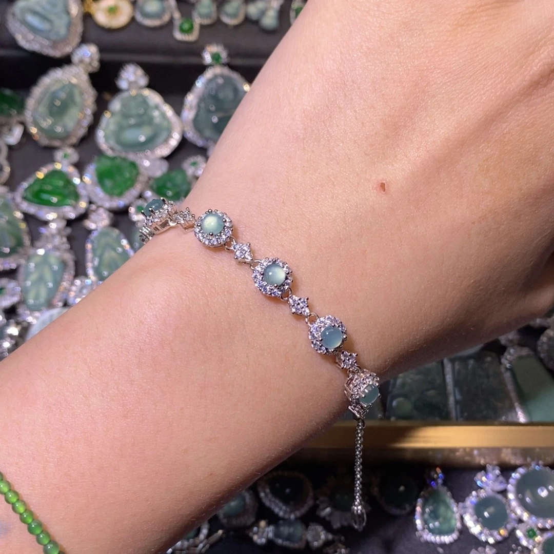 翡翠未镶嵌颈饰天然