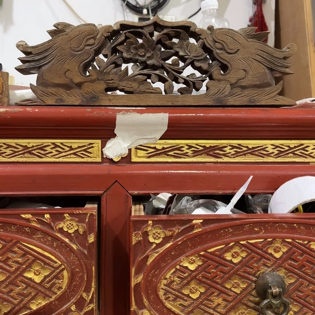 杨***纸香榧木木雕.花板.家具.古建构件.卡子花.结子