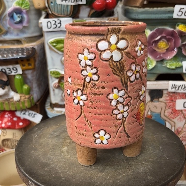 粗陶材质多肉花盆