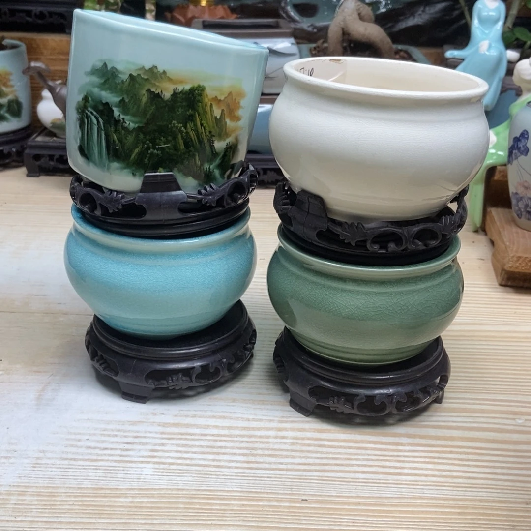 瓷片陶瓷花盆陶瓷艺术