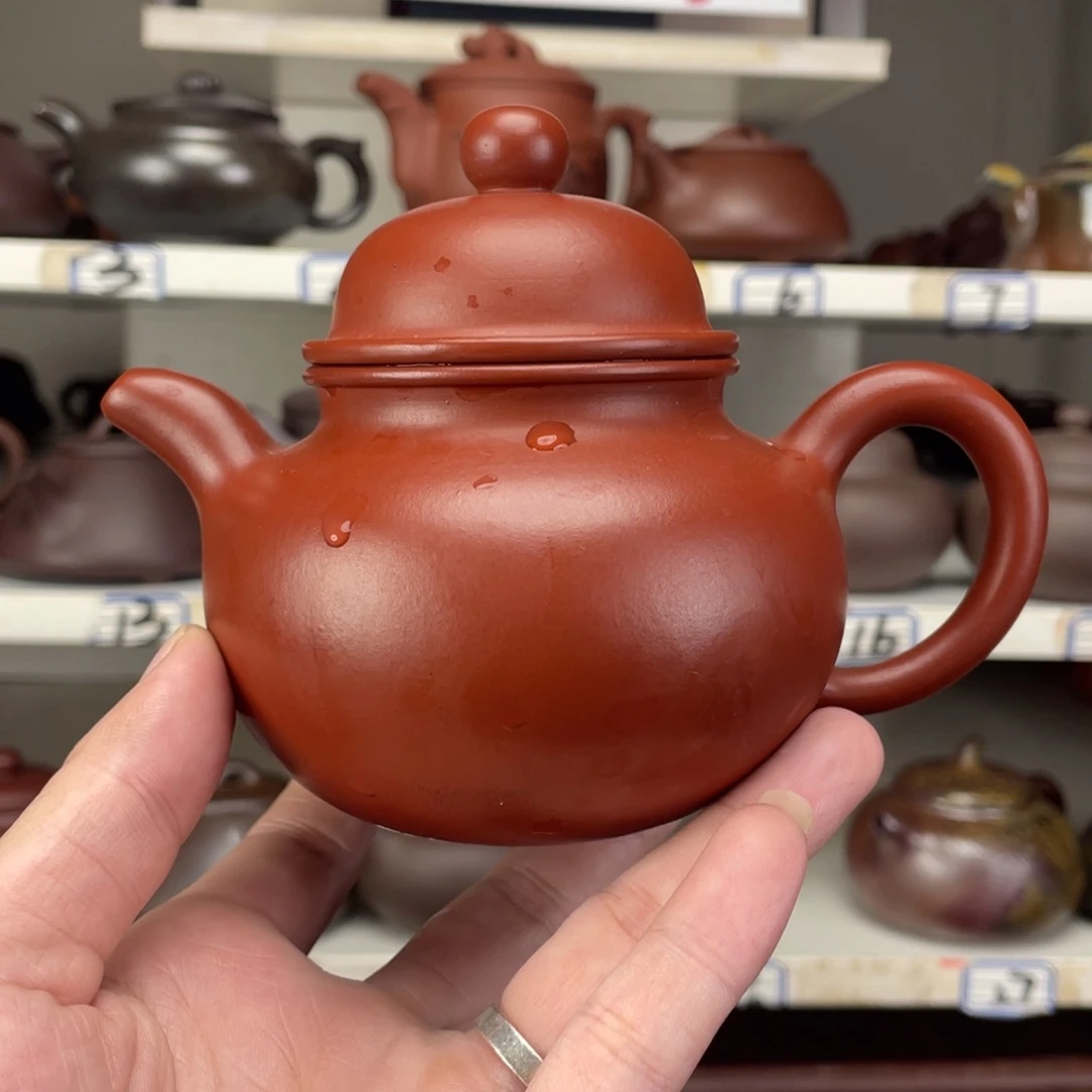 茶壶紫砂小煤窑朱泥半手300毫升