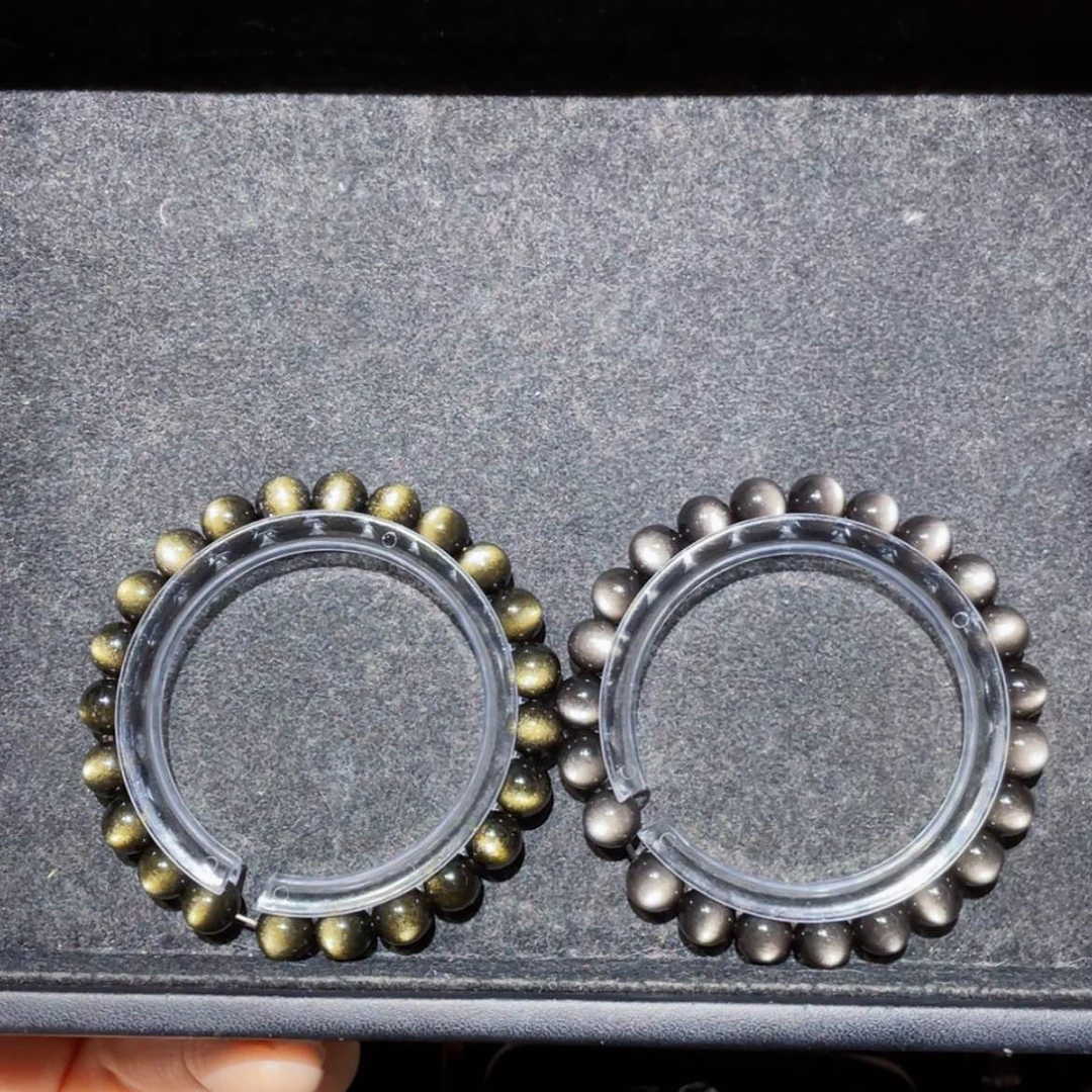 【闪购商品】黑曜岩手链未镶嵌上****?