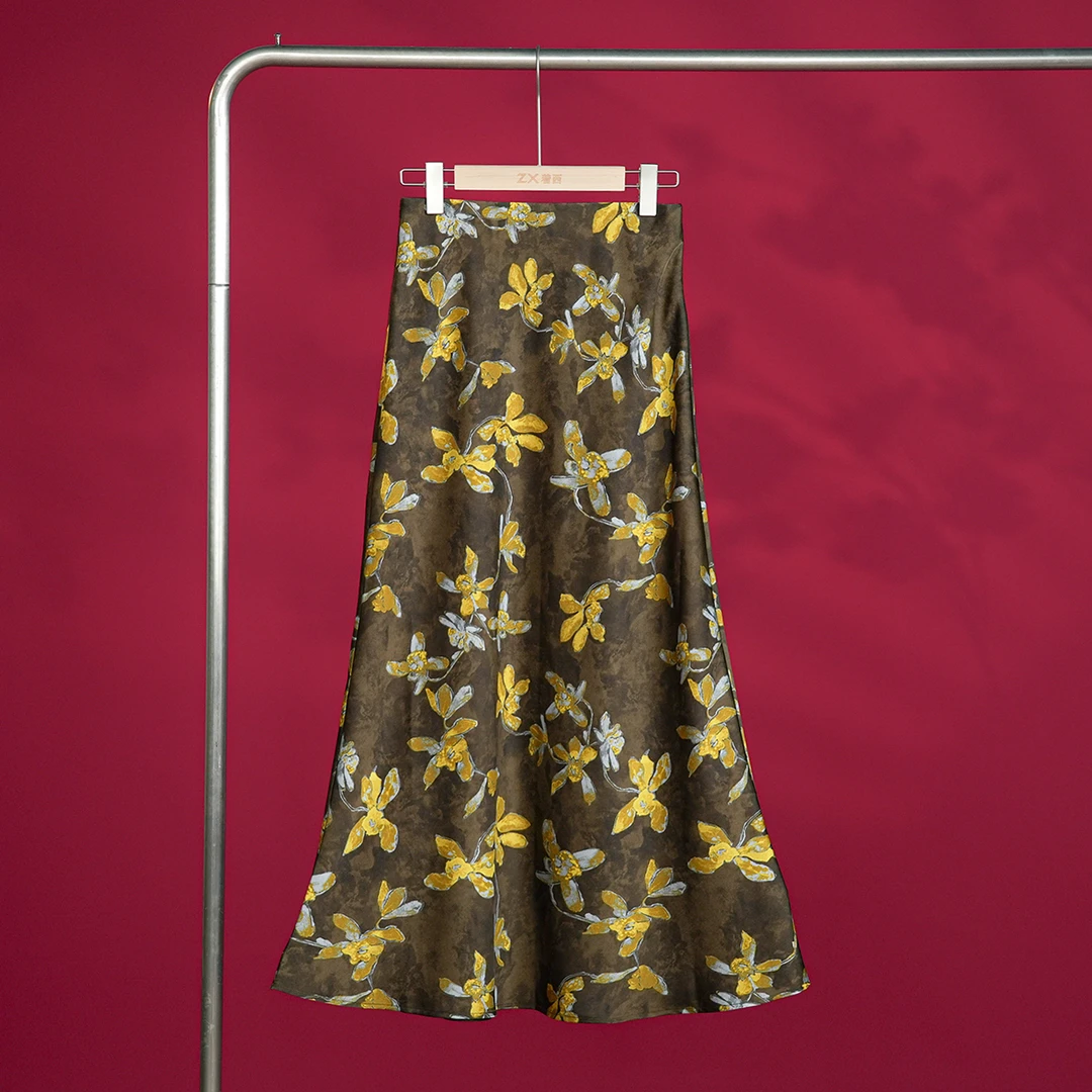 2025夏装新款气质美人优雅时尚显瘦醋酸半身裙显瘦裙子20263