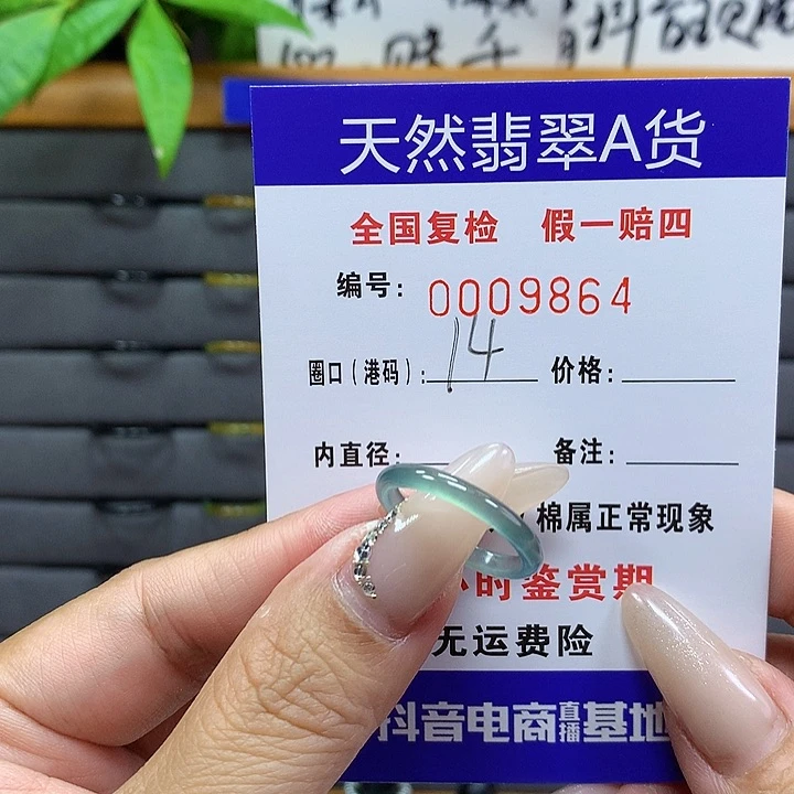 翡翠戒圈未镶嵌    9864