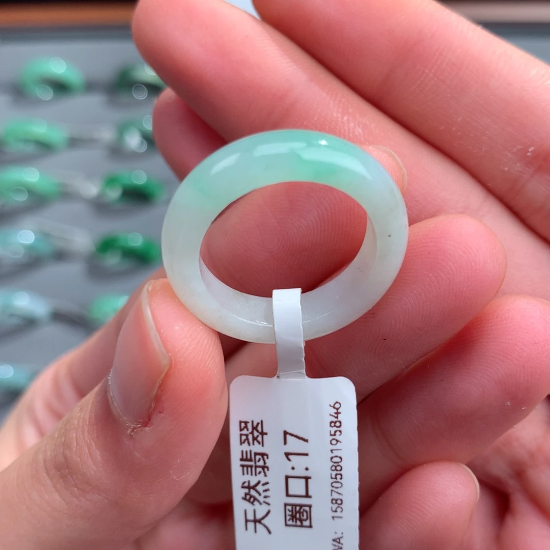 翡翠戒指未镶嵌天然