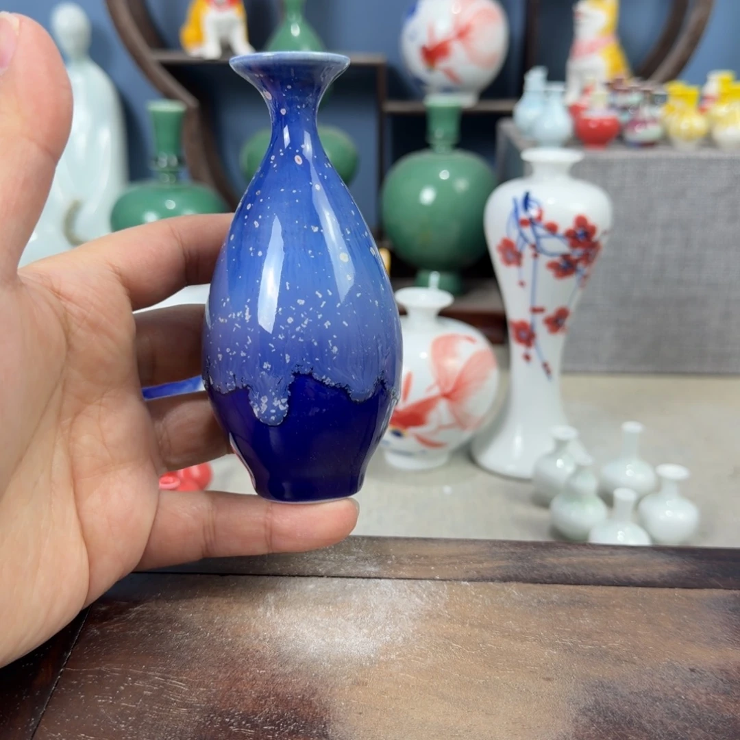 陶瓷手工小花器摆件