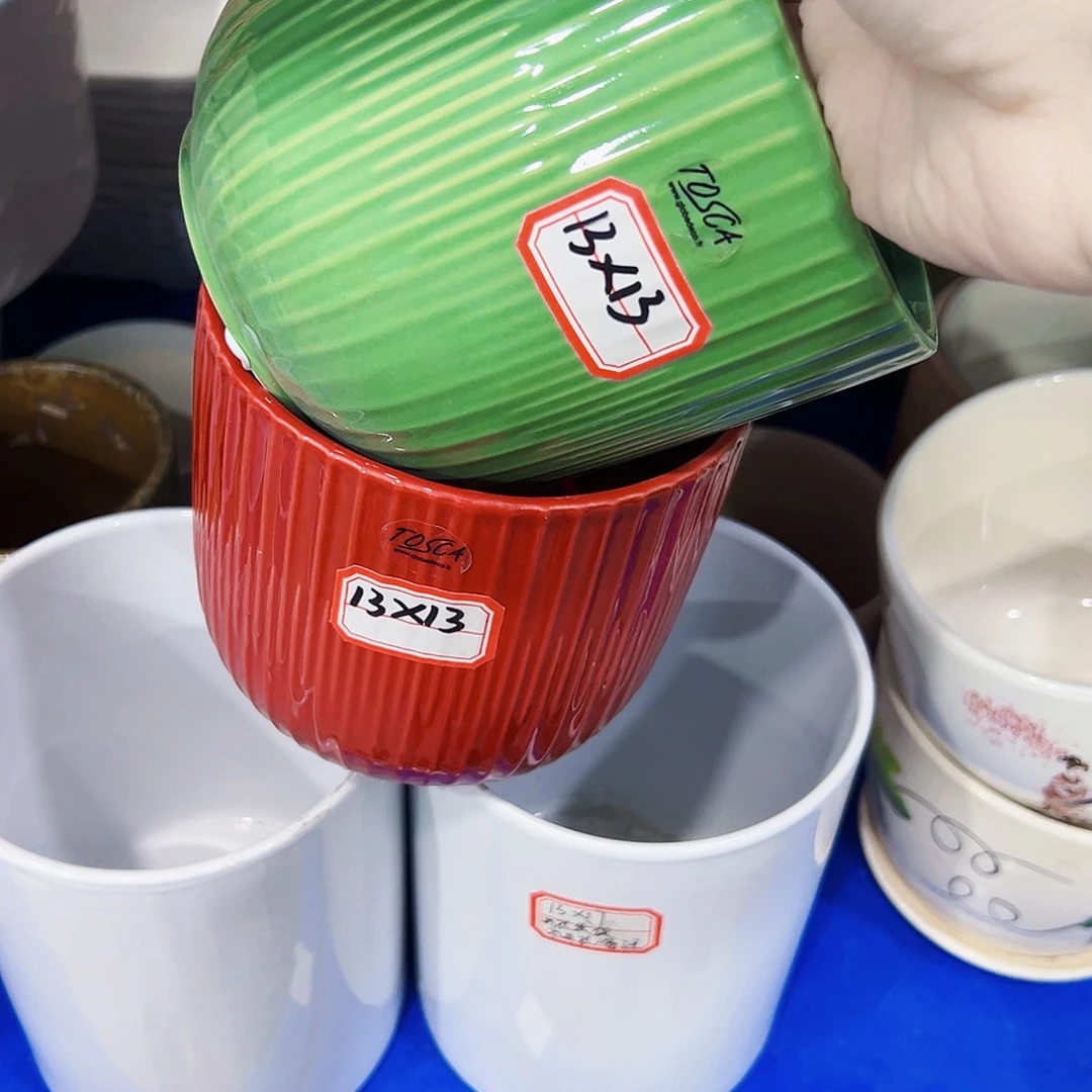 外贸尾单陶瓷花盆凑单10米包邮