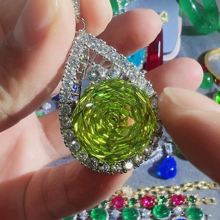 非金属红色蓝色满钻镶嵌