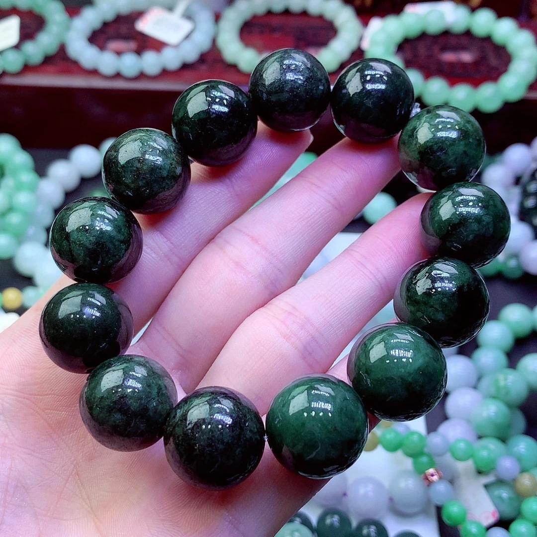 翡翠未镶嵌毛衣链