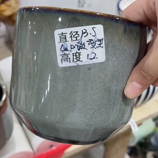多肉绿植陶瓷花盆9.9包邮，有孔