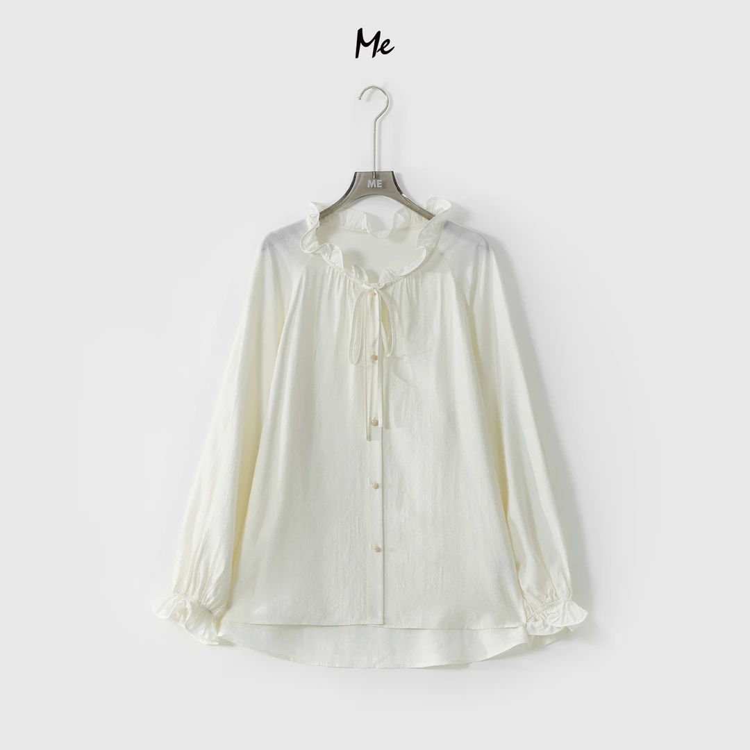 ME【百合罩衫】遮肉显瘦防晒舒适时尚百搭休闲一手长衬衫MESS1993