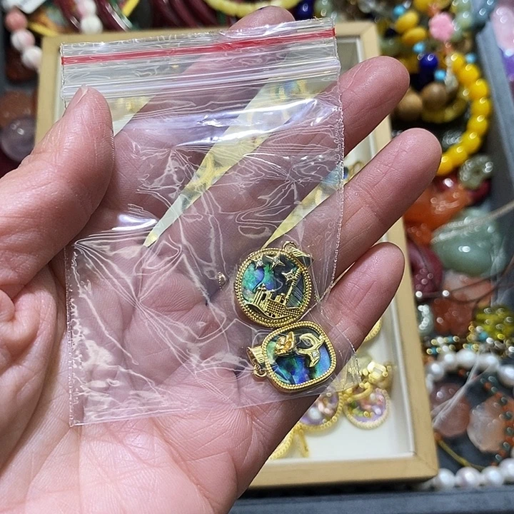 m***大理石磁石贝壳吊坠