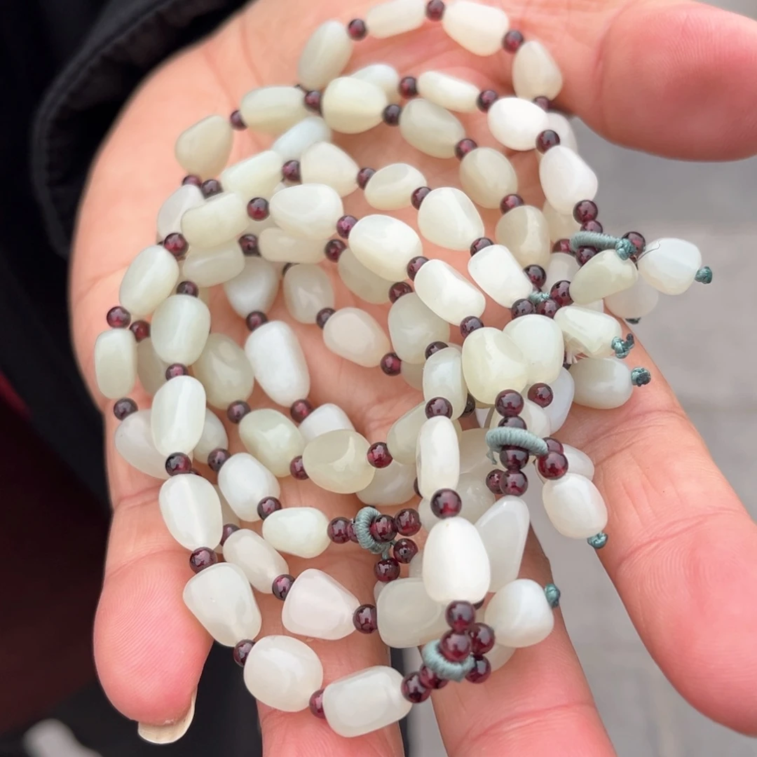 和田玉颈饰未镶嵌和田玉白玉手串多样性发货（拍一发一）