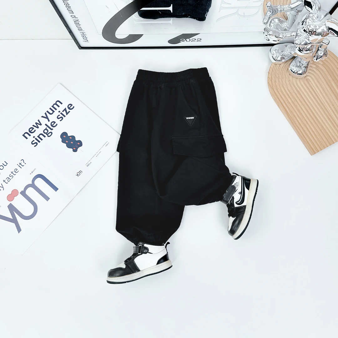 男童加绒裤子儿童休闲裤2025新款秋冬装 D-BQ24903N 悠悠童话童装